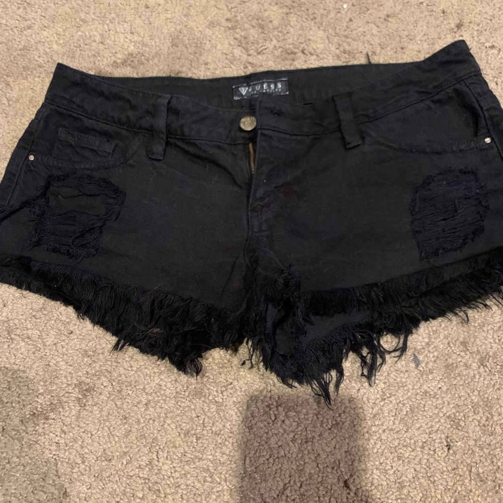 Guess black jeans shorts.